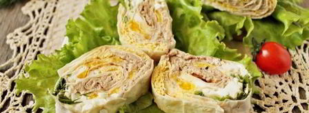 рулет из лаваша с печенью трески. Шаг 10