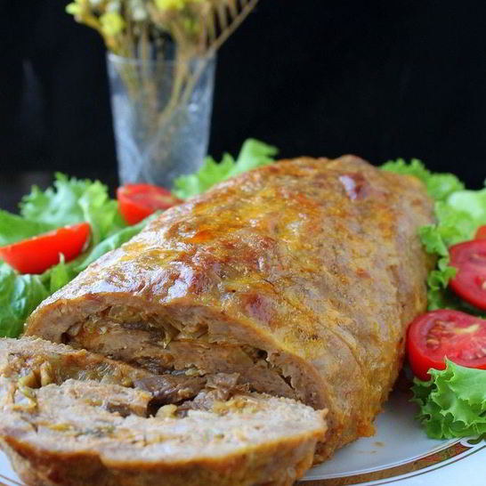 Рецепт рулета из мясного фарша с капустой