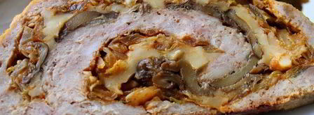 рулет из мясного фарша с капустой. Шаг 11