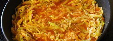 рулет из мясного фарша с капустой. Шаг 4