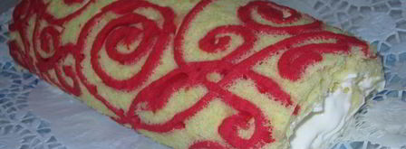 рулет с декоративным украшением. Шаг 12