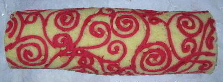 рулет с декоративным украшением. Шаг 11