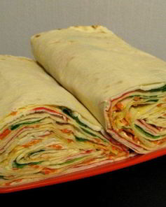 Рулет с крабовыми палочками