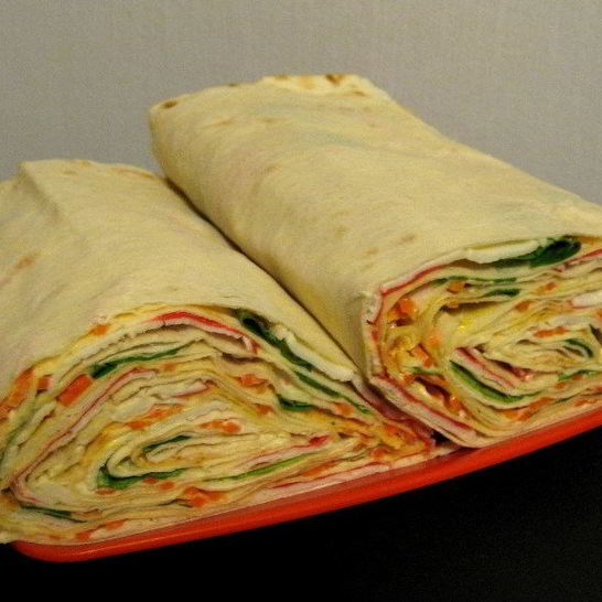 Рецепт рулета с крабовыми палочками