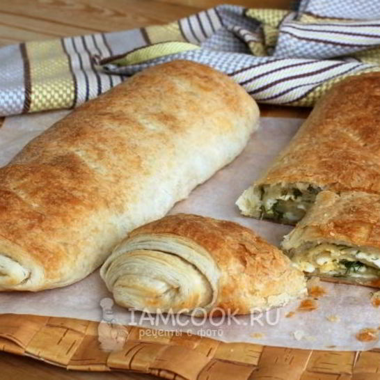 Рецепт рулета с сыром и зеленью