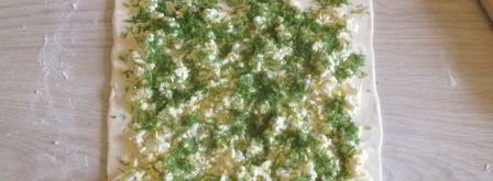 рулет с сыром и зеленью. Шаг 8