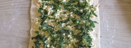 рулет с сыром и зеленью. Шаг 9