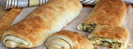 рулет с сыром и зеленью. Шаг 11