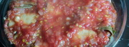 рулетики из баклажан с мясом. Шаг 8