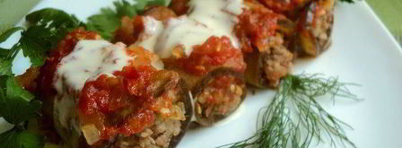 рулетики из баклажан с мясом. Шаг 9