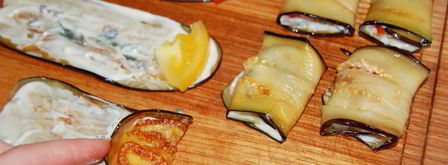 рулетики из баклажанов. Шаг 5