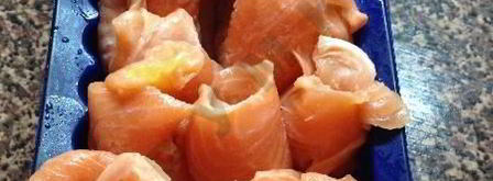 рулетики из форели с апельсинами. Шаг 10