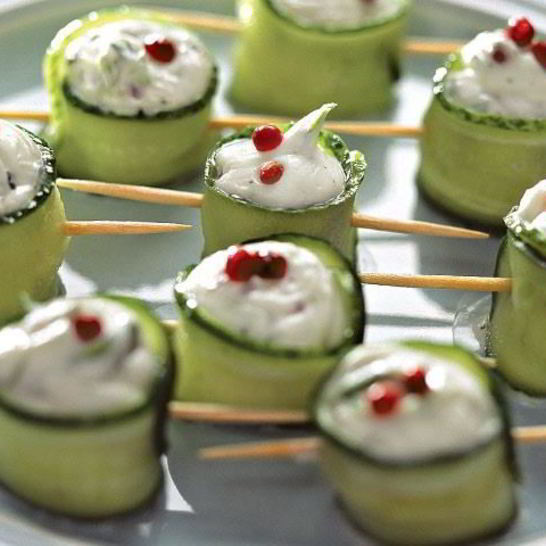 Рецепт рулетиков из огурцов