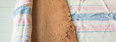 шоколадный рулет с пьяной вишней. Шаг 14