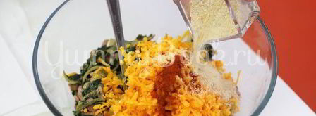 слоеный рулет со шпинатом и ветчиной. Шаг 2