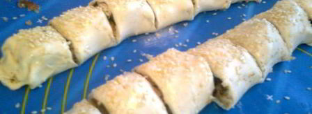 слоеные рулетики с курицей. Шаг 7