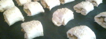 слоеные рулетики с курицей. Шаг 8