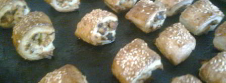 слоеные рулетики с курицей. Шаг 9