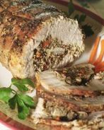 Свиной рулет с грибами