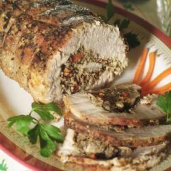 Рецепт свиного рулета с грибами