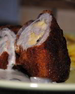 Свиные рулетики с грибами и сыром