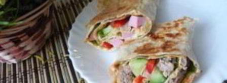 закусочный рулет из лаваша. Шаг 8