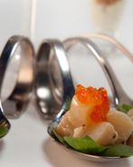 Севиче из гребешков с красной икрой