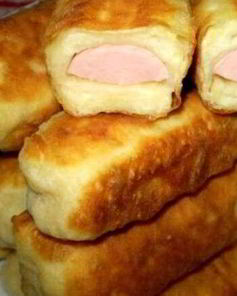 Сосиски в тесте на кефире