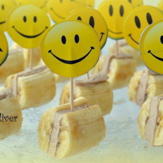 Рецепт банановых мини-сэндвичей с творожным кремом