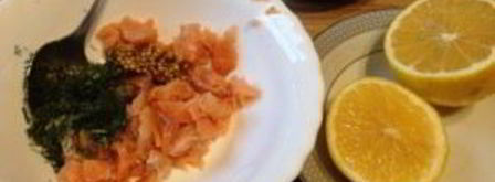 горячий сэндвич с лососем. Шаг 3