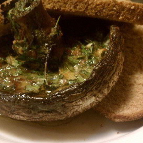 Рецепт грибного сэндвича с ароматным маслом