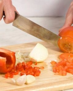 Картофельный сэндвич с сальсой