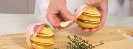 картофельный сэндвич с сальсой. Шаг 2