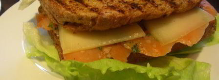 сэндвич-гриль с копченым лососем и сыром. Шаг 4