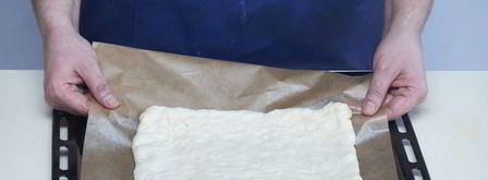 сэндвич из домашней фокаччи с ветчиной. Шаг 4