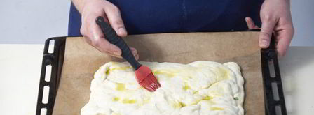 сэндвич из домашней фокаччи с ветчиной. Шаг 6