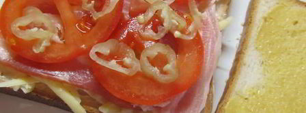 сэндвич с сыровяленым беконом и сыром на гриле. Шаг 2