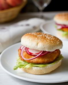 Сэндвичи с куриным филе в хрустящей панировке