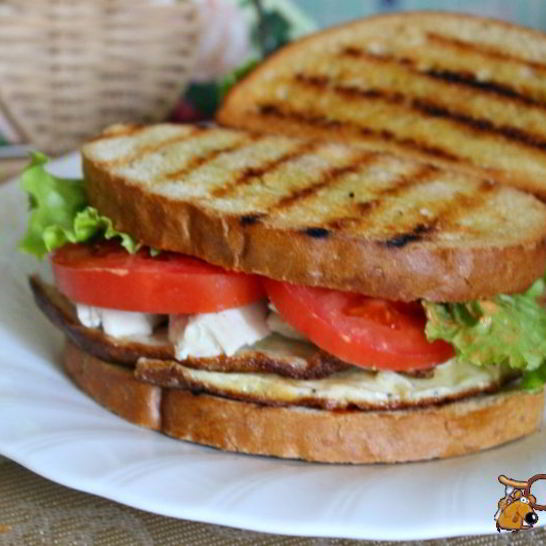 Рецепт сэндвичей с курицей и омлетом