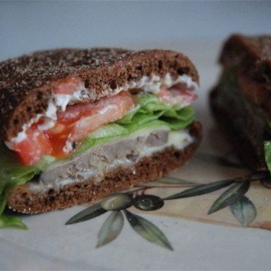 Рецепт теплого сырного сэндвича с печенью