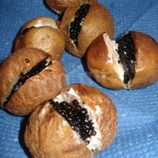 Рецепт икры палтуса в сырно-сливочном креме на тарталетках