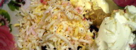 картофельные тарталетки с селедкой в мини шубке. Шаг 5