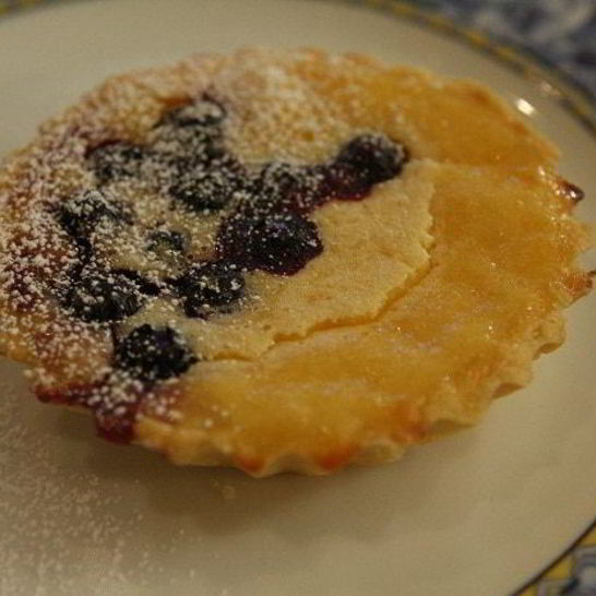 Рецепт лимонных тарталеток с голубикой