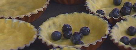 лимонные тарталетки с голубикой. Шаг 9