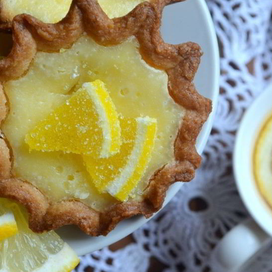 Рецепт лимонных тарталеток с лимонным мармеладом