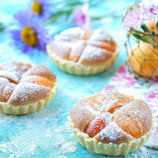 Рецепт тарталеток с франжипаном и абрикосами