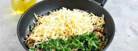 тарталетки с грибами и сыром в духовке. Шаг 6