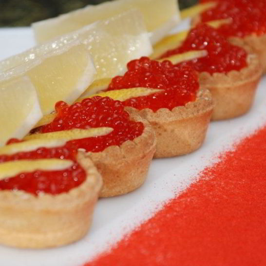 Рецепт тарталеток с икрой и маслом