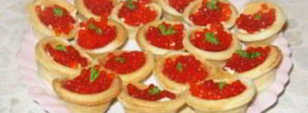 тарталетки с икрой и маслом. Шаг 3