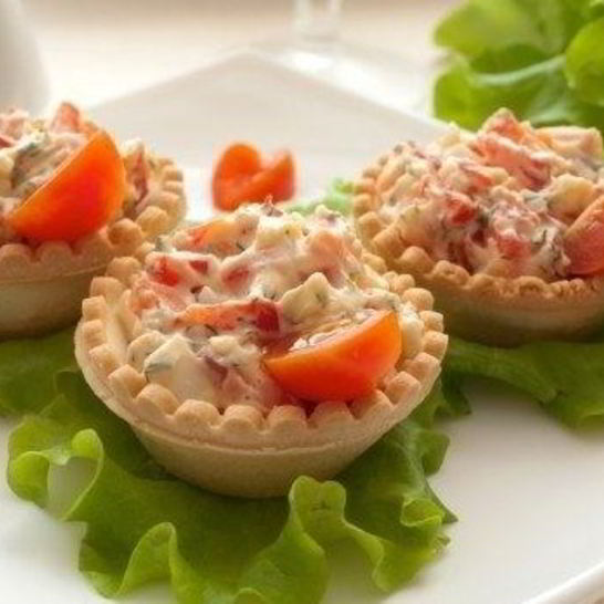 Рецепт тарталеток с икрой трески